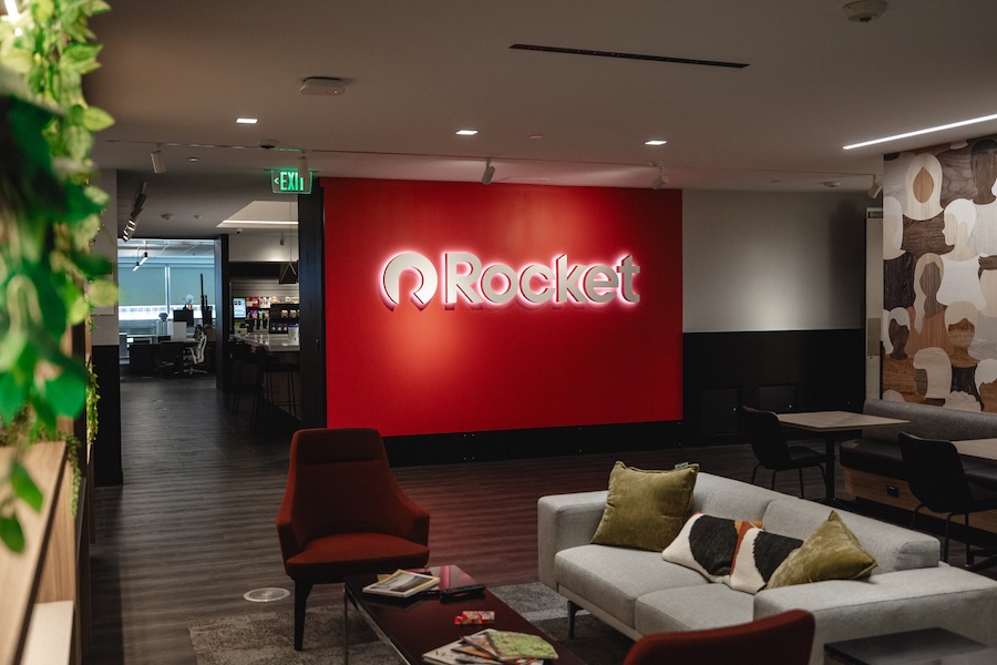Rocket signage, Interior